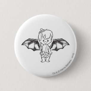 Bamm-Bamm Wings 6 Cm Round Badge