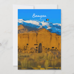 Bamyan, Afghanistan - Buddha Cliff Valley Invitation
