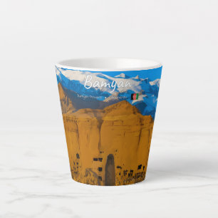 Bamyan, Afghanistan - Buddha Cliff Valley Small Latte Mug