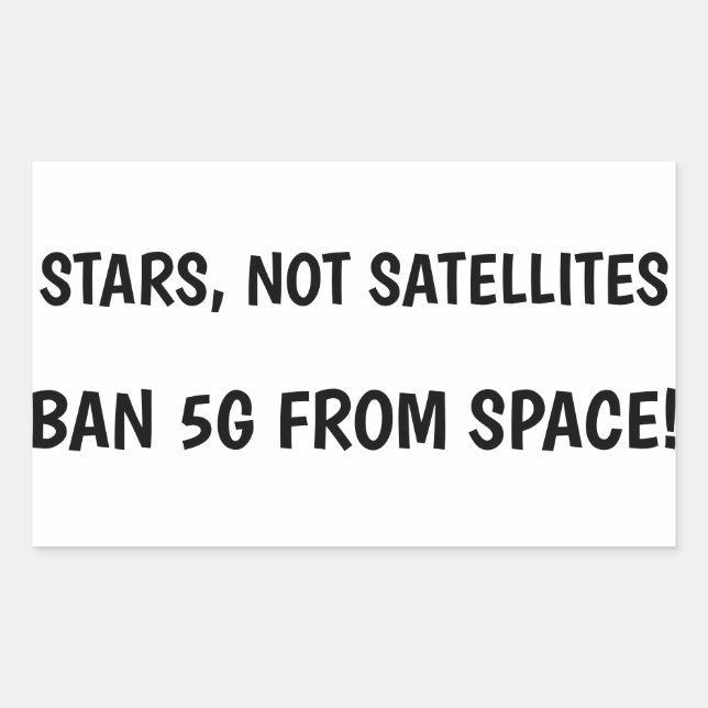 Ban 5G from space sticker (Front)