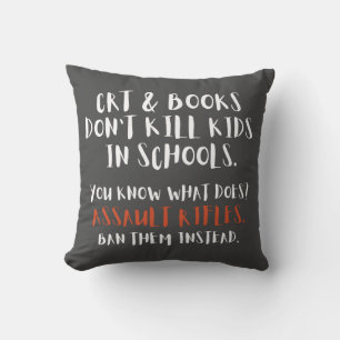 Ban Assault Rifles Instead Typography  Cushion