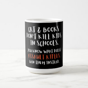 Ban Assault Rifles Instead Typography Large Coffee Mug