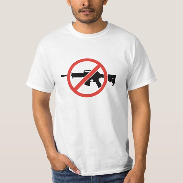 Ban Assault Rifles!  Stop Gun Violence! T-Shirt (Front)