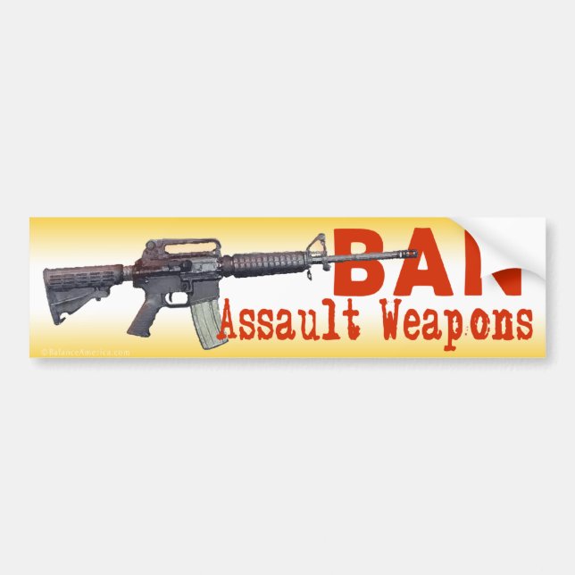 Ban Assault Weapons Bumper Sticker (Front)