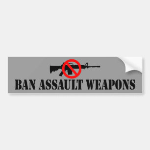 Ban Assault Weapons Bumper Sticker