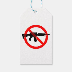 Ban Assault Weapons - Circle Slash Gift Tags