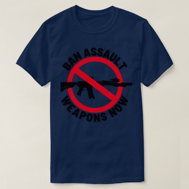 Ban Assault Weapons Now 9 T-Shirt (Design Front)