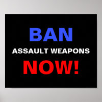 Ban Assault Weapons Now! Guns Political Protest