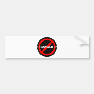Ban Censorship Bumper Sticker