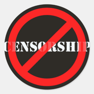 Ban Censorship Classic Round Sticker
