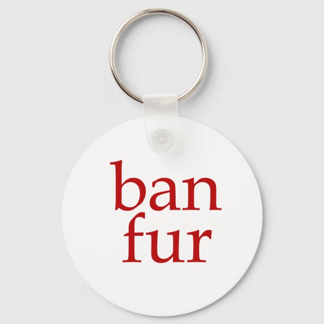 Ban Fur Key Ring (Front)