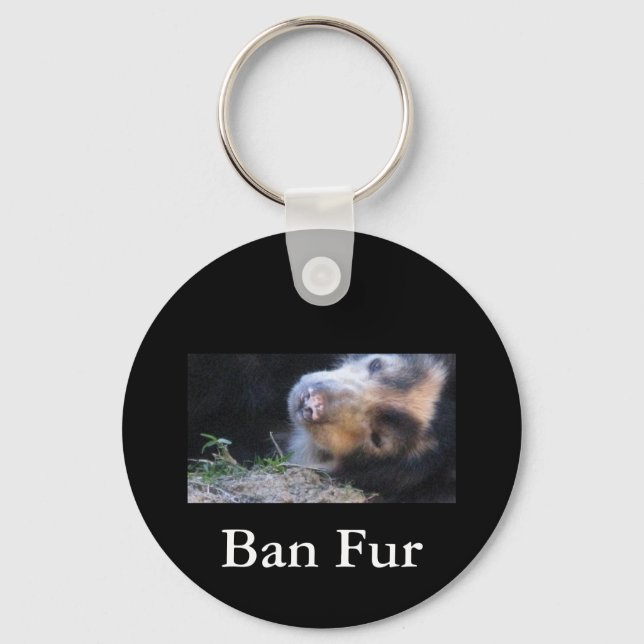 Ban Fur Key Ring (Front)