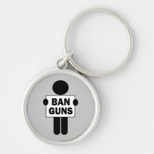 Ban Guns Key Ring
