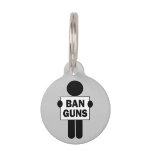 Ban Guns Pet Tag