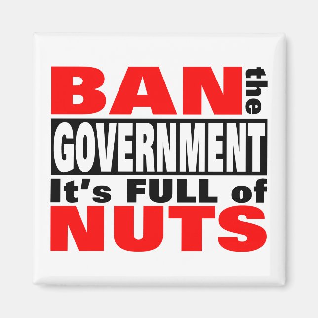 Ban The GOVERNMENT Magnet (Front)