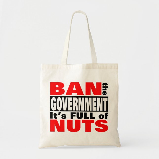 Ban The GOVERNMENT Tote Bag (Front)