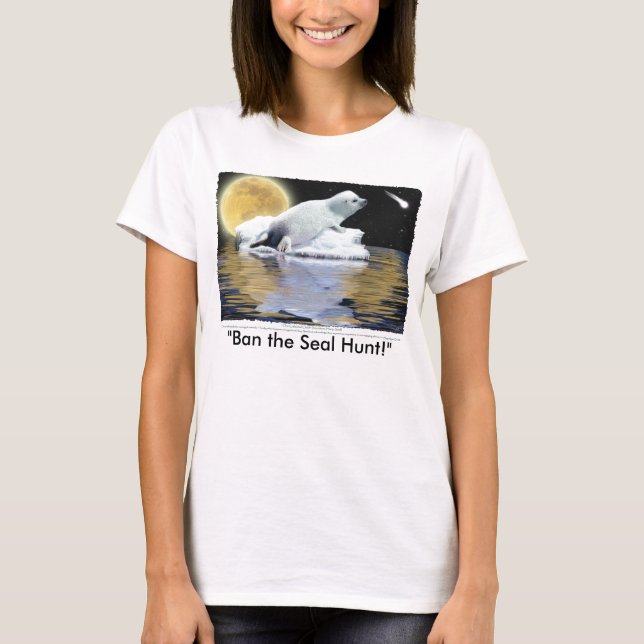 "BAN THE SEAL HUNT" Tops & Apparel (Front)