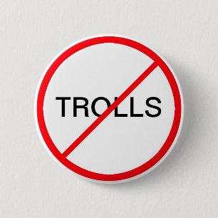 Ban Trolls 6 Cm Round Badge