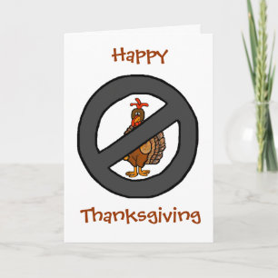 Ban Turkey, Eat Pie! Ver. 2  Thanksgivng Card