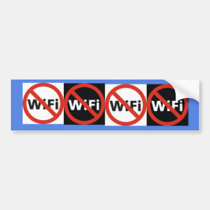 Ban Wi-Fi bumper sticker