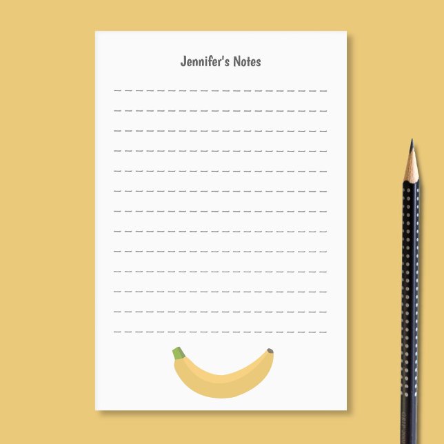 Banana and lines post-it notes (Banana and lines post-it notes)