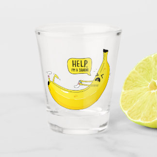 Banana and sock shot glass