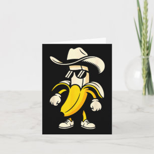 Banana Art For Men Women Kids Yellow Fruit Lovers  Card