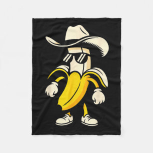 Banana Art For Men Women Kids Yellow Fruit Lovers Fleece Blanket