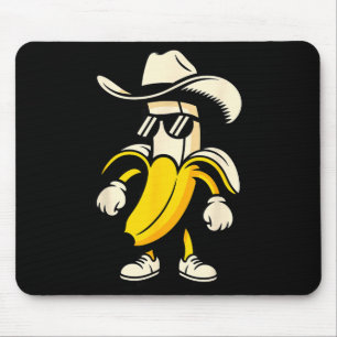 Banana Art For Men Women Kids Yellow Fruit Lovers Mouse Mat
