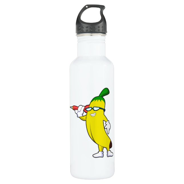 Banana at Darts with Dart 710 Ml Water Bottle (Front)