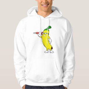 Banana at Darts with Dart Hoodie