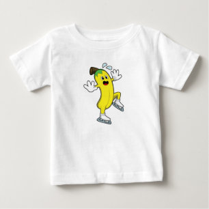 Banana at Ice skating with Ice skates.PNG Baby T-Shirt