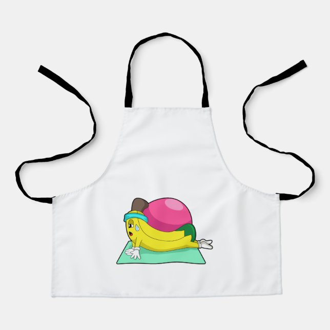 Banana at Yoga Fitness Apron (Front)