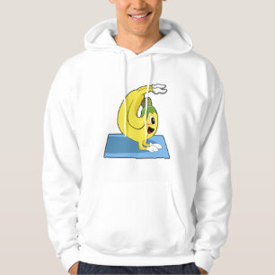 Banana at Yoga on Yoga mat Hoodie
