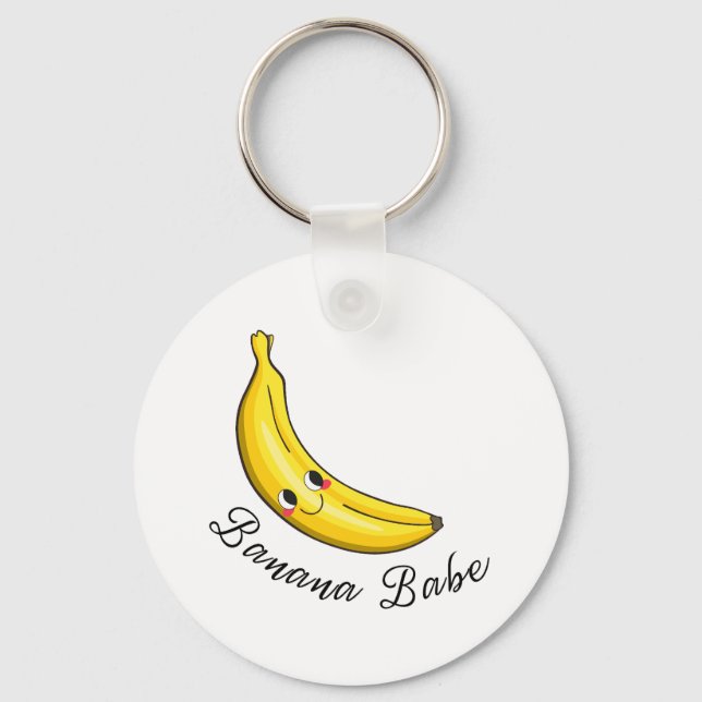 Banana Babe Key Ring (Front)