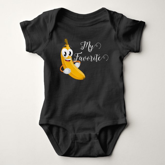 Banana  baby bodysuit (Front)