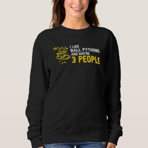 Banana Ball Python and Noodle Reptile Designs 2 Sweatshirt