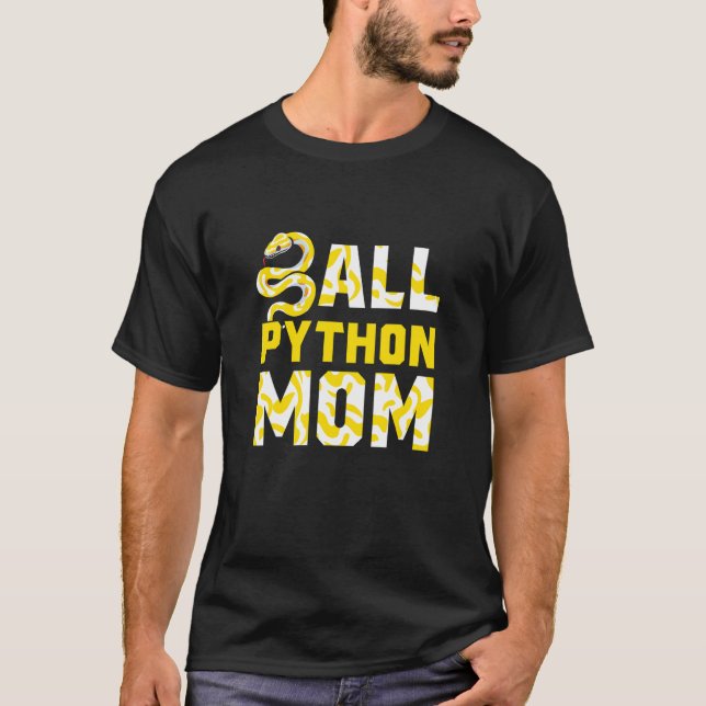 Banana Ball Python Herpetologist Ball Python Mum H T-Shirt (Front)