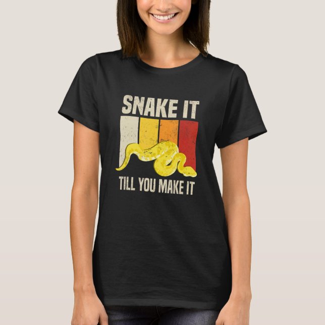 Banana Ball Python  Snake Reptile T-Shirt (Front)