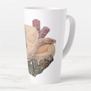 Banana Ball Python Upon Pyrite   Tall Snake Mug
