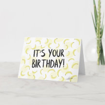 Banana Birthday Card