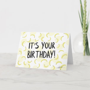 Banana Birthday Card