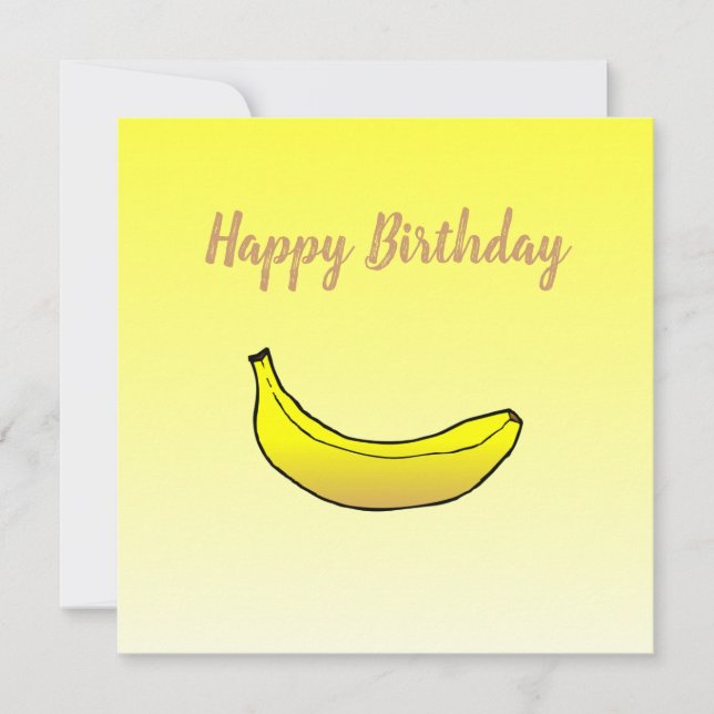 Banana Birthday Card (Front)