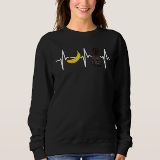 Banana Bouvier Des Flandres Heartbeat Dog Sweatshirt