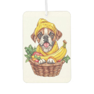 Banana Boxer � Funny Fruit Dog Car Air Freshener