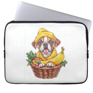 Banana Boxer � Funny Fruit Dog Laptop Sleeve
