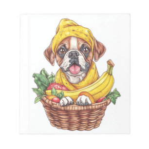 Banana Boxer � Funny Fruit Dog Notepad