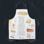 Banana Bread Watercolor Recipe Heirloom Apron<br><div class="desc">For a unique gift, make a batch of goodness right from one of grandma's treasured recipes, and gift along with a heirloom apron printed with the same recipe. Turn handwritten recipes from your mother or grandmother or aunts into gorgeous and sentimental aprons for daily use. Any recipe can be designed....</div>