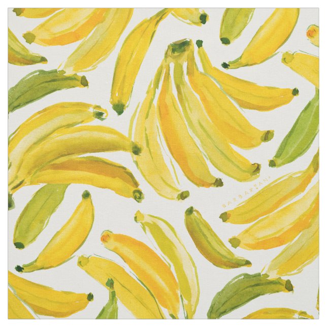 BANANA BUNCH Fruit Pattern Fabric (Swatch)