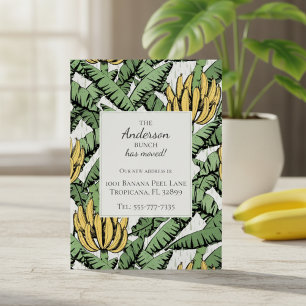 Banana Bunch New Address Moving Announcement Cards